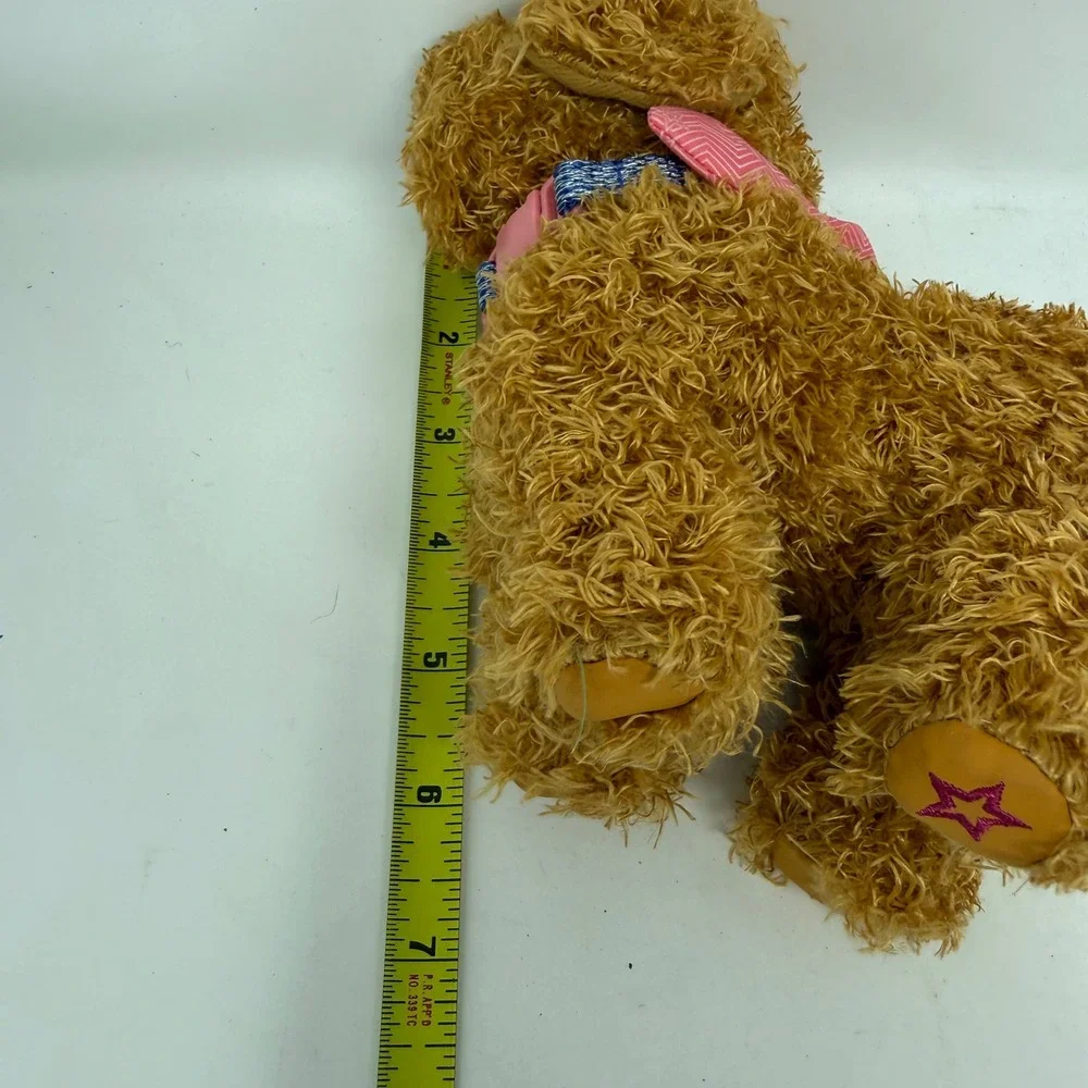 American Girl Shaggy Golden Puppy Dog Plush HHH74 Butterfly Collar 7 inch Pet